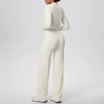 Yoga Set 3PCS Women Workout Sets Sportswear Gym Clothing Fitness zipper Long Sleeve High Waist Leggings Sports Suits Yoga Suit