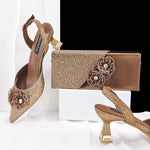 Doershow Lastest Italian Design Fashion Style Ladies Shoes with Matching Bag Set 2026 Nigerian Shoes and Bag Set!HJ1-1