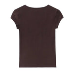 Women's Short-Sleeve Slim-Fit Simple V-Neck T-Shirt Colors Women V Neck Slim Fit Short Sleeve T Shirt Casual Top For Summer K1LO