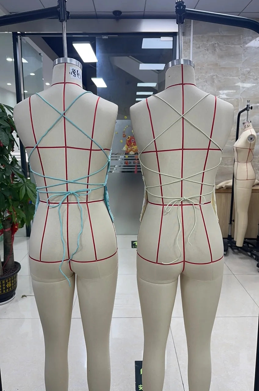 Fashion Chiffon Sleeveless Backless Tops Sexy Deep V-neck Beading Sequin Flower Summer Back Bandage Vest Women Camisole