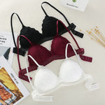 Lace Bralette Women Sexy Lingerie Non-wire Bra Triangle Cup Female Padded Underwear Push Up Bras