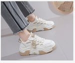 Women Platform Sneakers Autumn Trend Casual Flats Female Fashion Lace Up Thick Soled Comfortable Increase Vulcanized Shoes2024