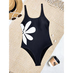 S - XL 2026 Flower Printed High Leg Cut Women Swimwear One Piece Swimsuit Female Monokini Padded Bather Bathing Suit Swim V8231