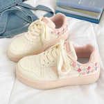 Autumn Mix Color Plaid Sneakers Women Breathable Lace Up Sports Shoes Woman Comfortable Soft Insoles Running Casual Shoes Female