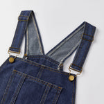 Summer Women Loose Denim Overalls Shorts Solid Color Sleeveless Suspender Jean Shorts Romper with Pockets Streetwear