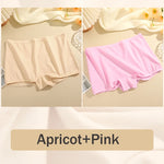 2PCS Women's Panties Cotton Seamless Sports Boxers Underwear Female Solid Color Briefs Cozy Lingerie Intimate Underpants XS-XL