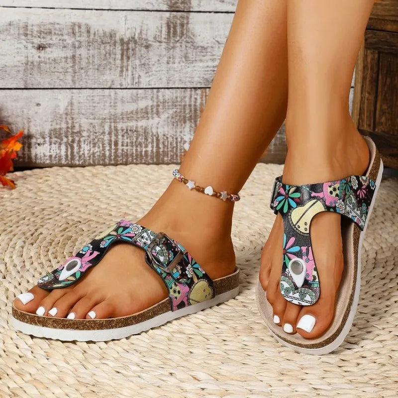 Summer Women Slippers Clip Toe Platform Beach Flat Flip Flops Ladies Sequins Slippers Non-Slip Women Sandals