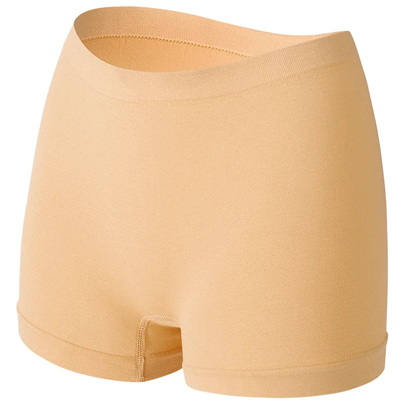 1PC Women Mid-Rise Boyshort Panties Ribbed Seamless Underwear Ladies Stretch Sports Panty Comfort Sexy Lingerie S-5XL Intimates