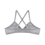 2Pcs/Set Women Ribbed Knit Triangle Bralette Wireless Bra Sexy Lingerie Soft Comfort Underwear Ladies Bra No Pads S-L