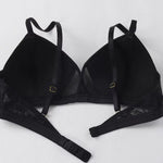 Leisure Triangle Cup Underwear Sexy and Comfortable Bra French wireless bralette breathable stylish bra