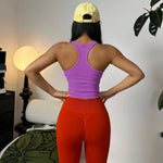 Sports Short Vest Sleeveless, Breathable, Sweat-Absorbent, Wearing Running and Fitness Training Yoga Clothes.