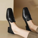 Style Spring Autumn Versatile British Style Flat Shoes Women's Vintage Leather Pumps High Heel Shoes Summer Season 2026
