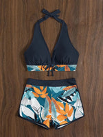 Sexy High Waist Bikini Shorts 2026 Women Swimsuit Two Piece Swimwear Female Bikinis Set Sports Bathing Suits Brazilian Biquini