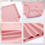 3Pcs women cotton High Waist underwear breathable Striped Panties Female Plus Size Solid Color Briefs comfortable Lingerie S-XXL