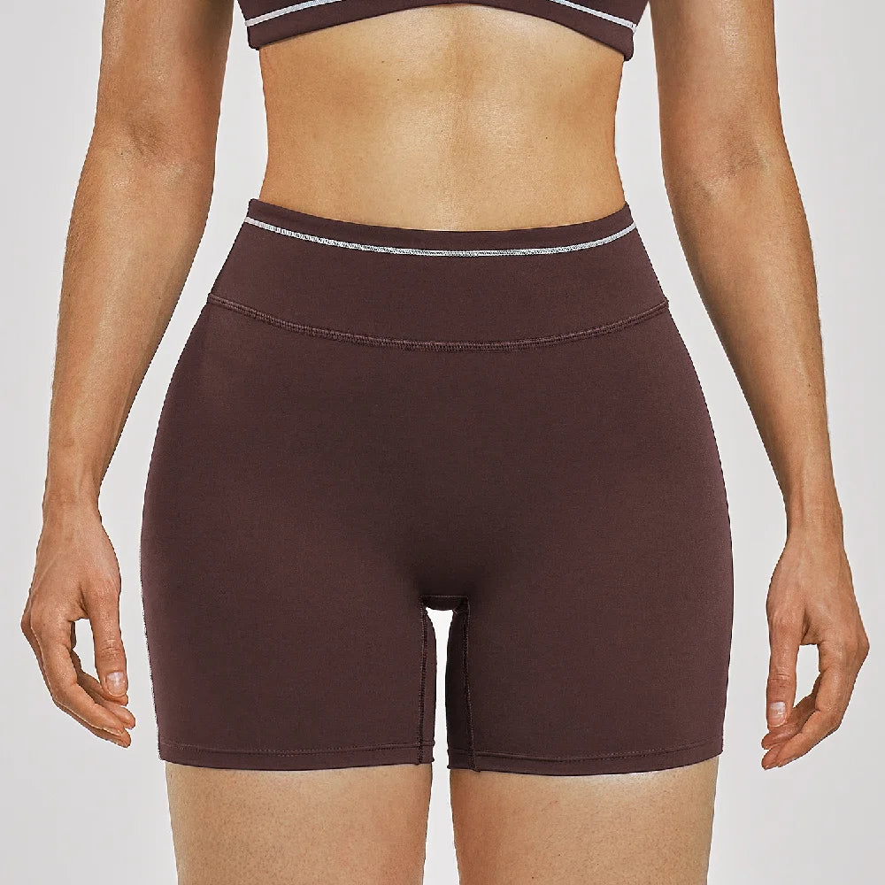 Women High Waist Yoga Shorts Cycling Sports Shorts Gym Workout Shorts Push Up Fitness Sports Shorts Female Cycling Short Tights