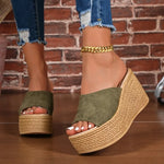 2026 New Summer Women's Sandals Peep-Toe Shoes Woman High-Heeled Platfroms Slides Women Casual Wedges for Women High Sandals