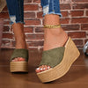 2026 New Summer Women's Sandals Peep-Toe Shoes Woman High-Heeled Platfroms Slides Women Casual Wedges for Women High Sandals