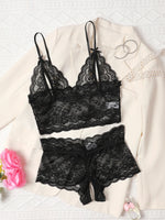 Pullover Open Bra See Through Fancy Underwear Uncensored Luxury Lace Hollow Sets Crotchless Outfits Intimate No Pad Wireless
