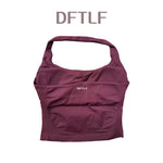 DFTLF Impact Halter Top Women Gym Clothing Backless Seamless Sports Yoga Vest Running Fitness Workout Sleeveless Tank Top