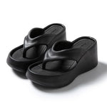 2026 New Women Fashion Slippers Soft EVA Summer Platform Shoes Girls Beach Flip Flops Thick Sole Female High Heel Street Sandals