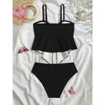 High Waisted Bikinis 2026 Push Up Women Swimsuits Sexy Swimwear Brazilian Bikini Set Floral Biquini Pink Black Summer Beachwear