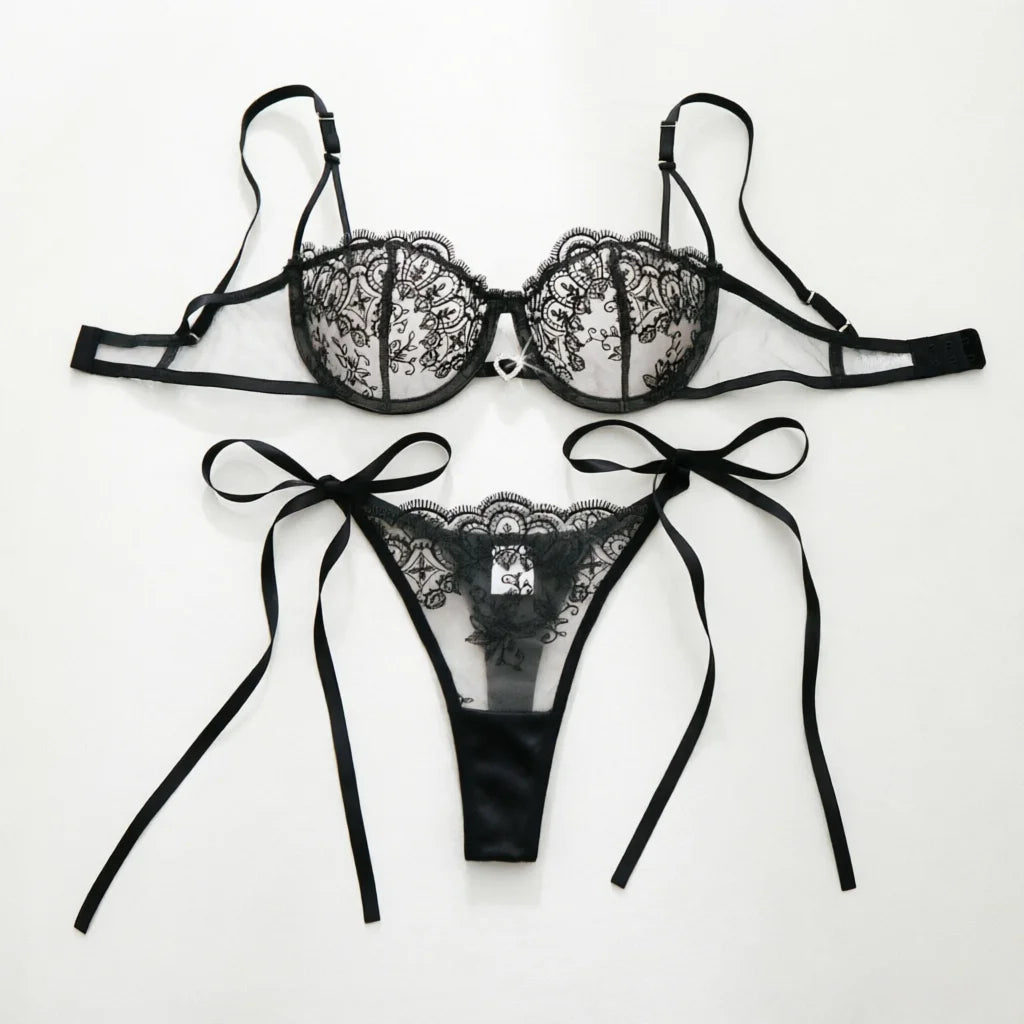 Three-Piece Bra Set, Provocative Lingerie, European Style, Pure Desire Bra, Strapless Underwear ZA825201