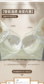 Thin WireFree Underwear Women Thin Style Large Chest Show Small Bra Gathered Adjusted Breast Closure No Steel Ring Bra 80-120CDE