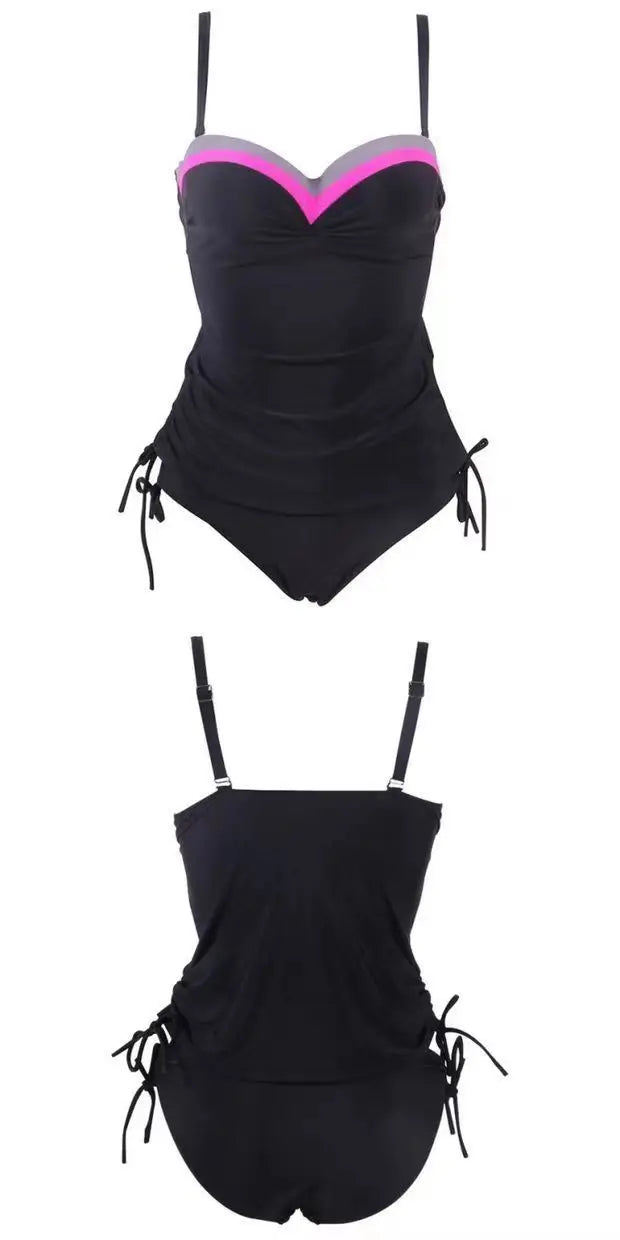Summer Two Pieces Swimsuits Woman Push Up Swimwear Female Tankini Sets Beachwear Brazilian Bathing Suit Sports Women Bathers