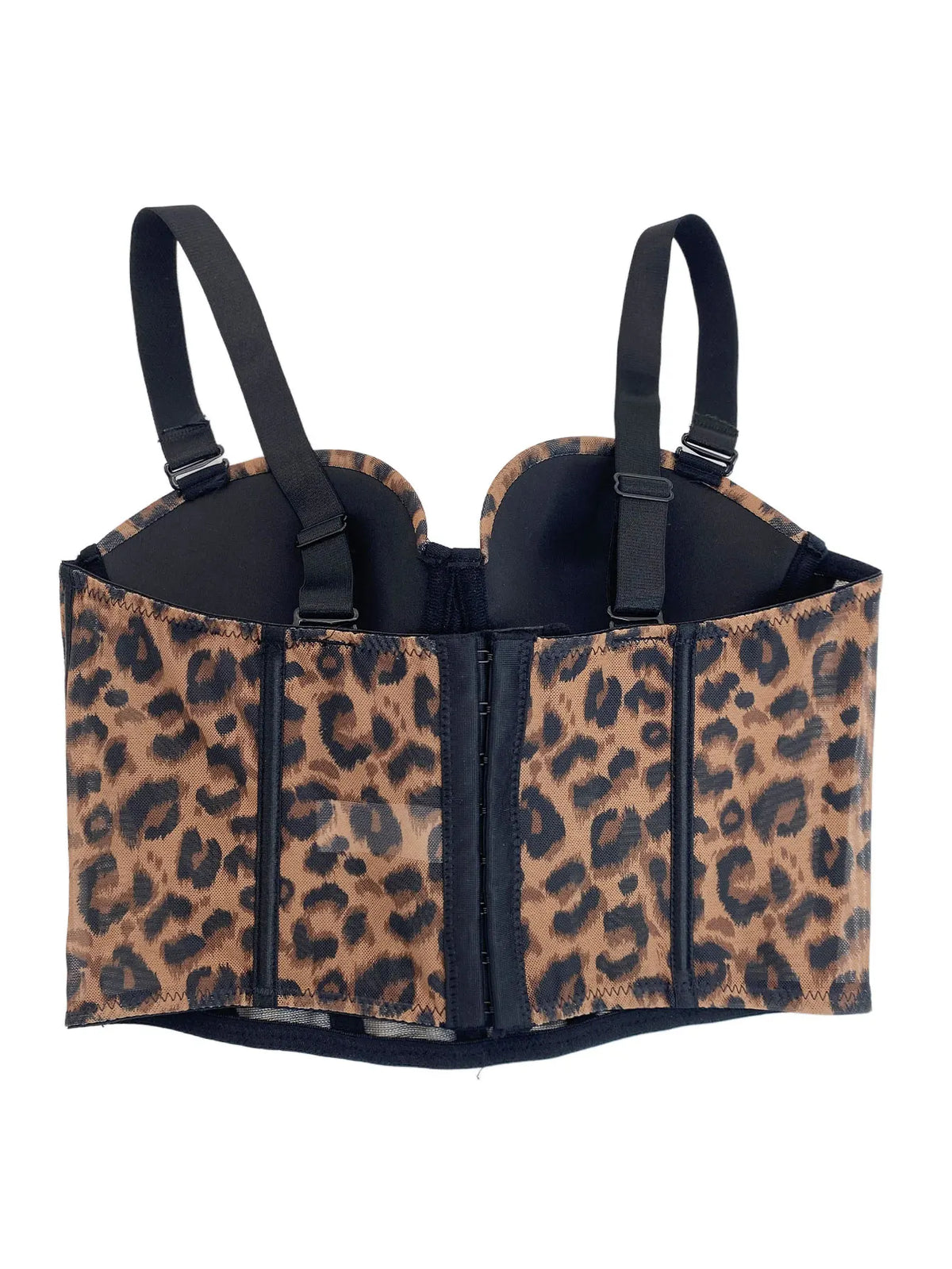 Fishbone Corset Cross-Border European and American Leopard Print Spicy Girl Tank Top Sexy Inner Wear Camisole High-End Outerwear Bra