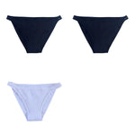 3Pcs/Set Women's Cotton Low-Rise Briefs with Mesh Side Panels Brazilian Panties Sexy Lingerie Comfy Breathable Underwear M-XL