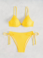 ZTVitality Solid Underwire Sexy Bikini 2025 New Arrival Biquini Padded Push Up Bandage Swimsuit Women Swimwear Summer Beachwear