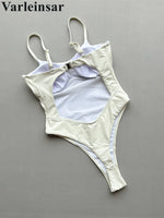 Sexy Cut Out Underwired Women Swimwear One Piece Swimsuit Female Extreme String Mini Micro Thong Bather Bathing Suit Swim V7744