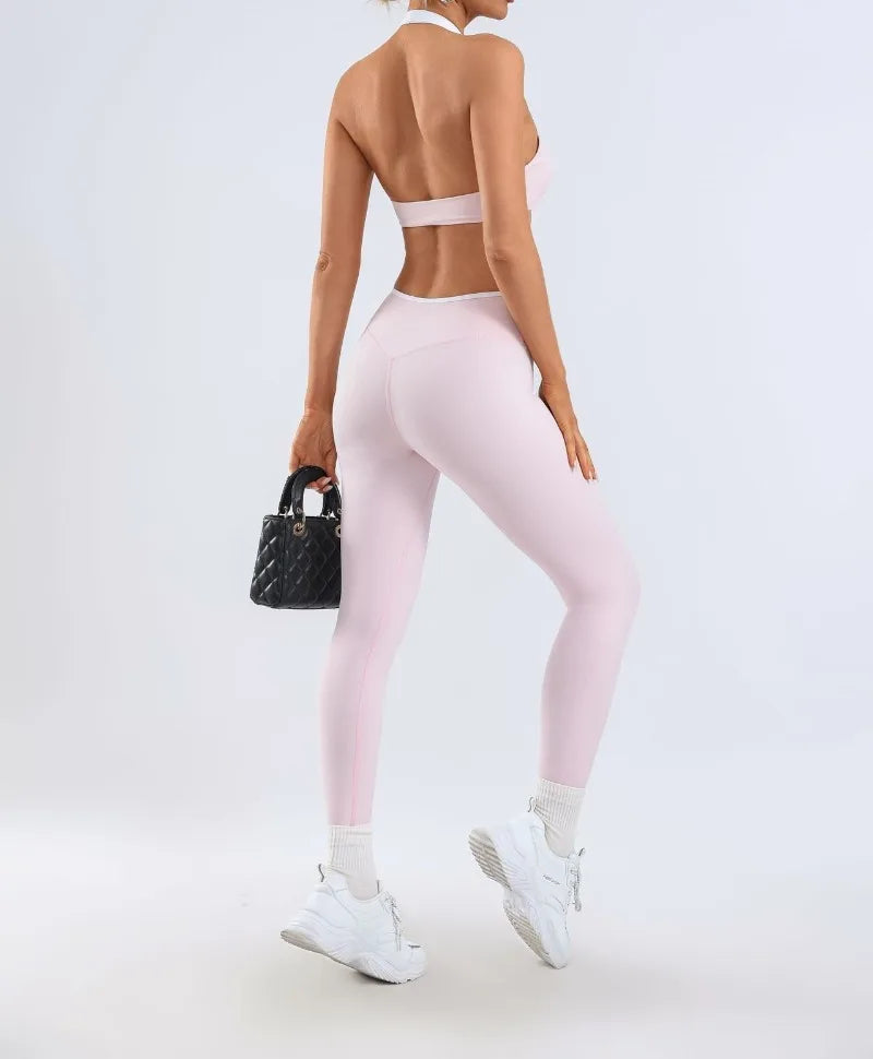Women's Yoga Sets Fitness Sports Gym Slim Fit Hip-lifting Beautiful Back Suits Workout Casual Running Training Sets