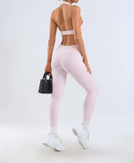Women's Yoga Sets Fitness Sports Gym Slim Fit Hip-lifting Beautiful Back Suits Workout Casual Running Training Sets