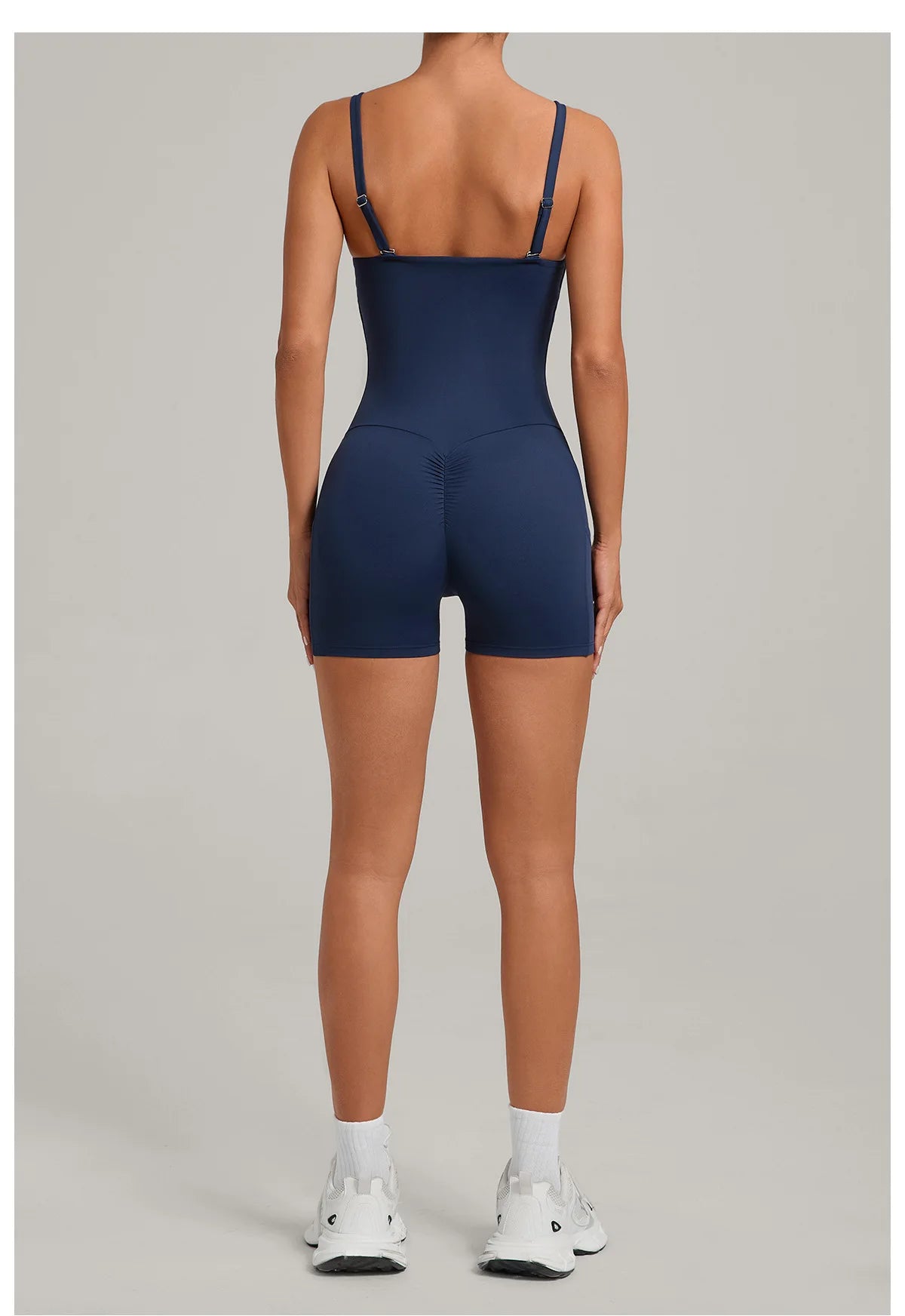 Outdoor Backless Yoga One Piece Suit Women Multiple Wearing Methods Sleeveless Slim Fit Pocket Stretch Sports Fitness Jumpsuit