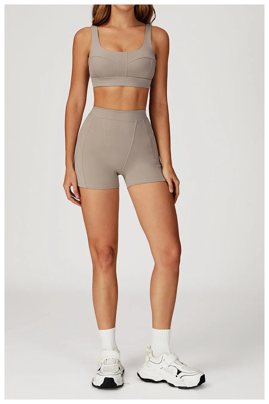 New Yoga Set 2Pcs Women No Logo Tank Tops High Waist Seamless Shorts Workout Outfit Fitness Gym Clothes Workout High quality
