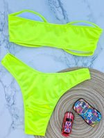 Shiny Bandeau Bikinis 2025 Strapless Bikini Female Swimsuit Women Swimwear Two-pieces Bikini Set High Cut Bathing Suit Swim Lady
