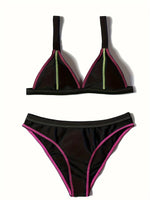 ZTVitality Sexy Push Up Bikini Set Women's Swimsuit Padded Bra Patchwork Swimwear Summer Beachwear Bathing Suit 2024 New Biquini