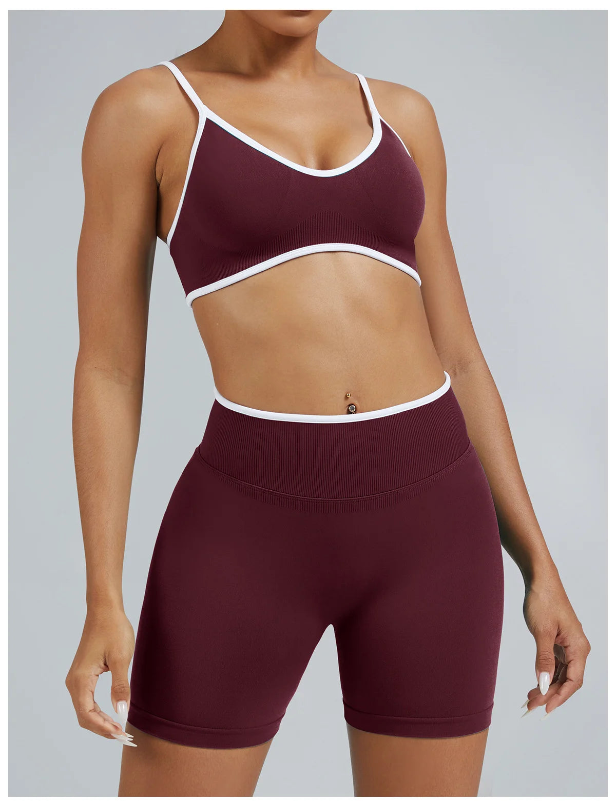 2PCS Yoga Suit Seamless Sports Set Gym Outfits Women Tracksuit Running Workout Clothes Sports Bra Athletic Wear Yoga Clothing