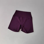 Women's High-Waist Quick-Drying Yoga Sports Shorts Nude Summer Fitness Running Training Three Quarter Length