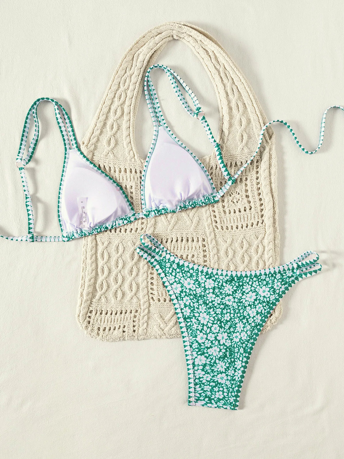 Sexy Orange Print Micro Bikini 2026 Women Double Strap Push Up Bra Hollow Out Thong Swimsuit Beach Bathing Suit Holiday Swimwear