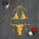 2026 Sexy Bikinis Micro Thongs Swimsuit Women Bathing Suit Rings Biquini Bandage Beachwear Print Swimwear Brazilian Bikini Sets