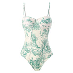 2026 New Arrival Push Up Women Bikini Set Floral Printed Ruffle Bikinis Strappy Bandage Swimwear Brazilian Biquini Bathing Suit
