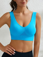 S-5XL Seamless Bras For Women Hollow Underwaer Wireless No Pads Crop Tops Female Sexy Lingerie Soft Sports Camisole