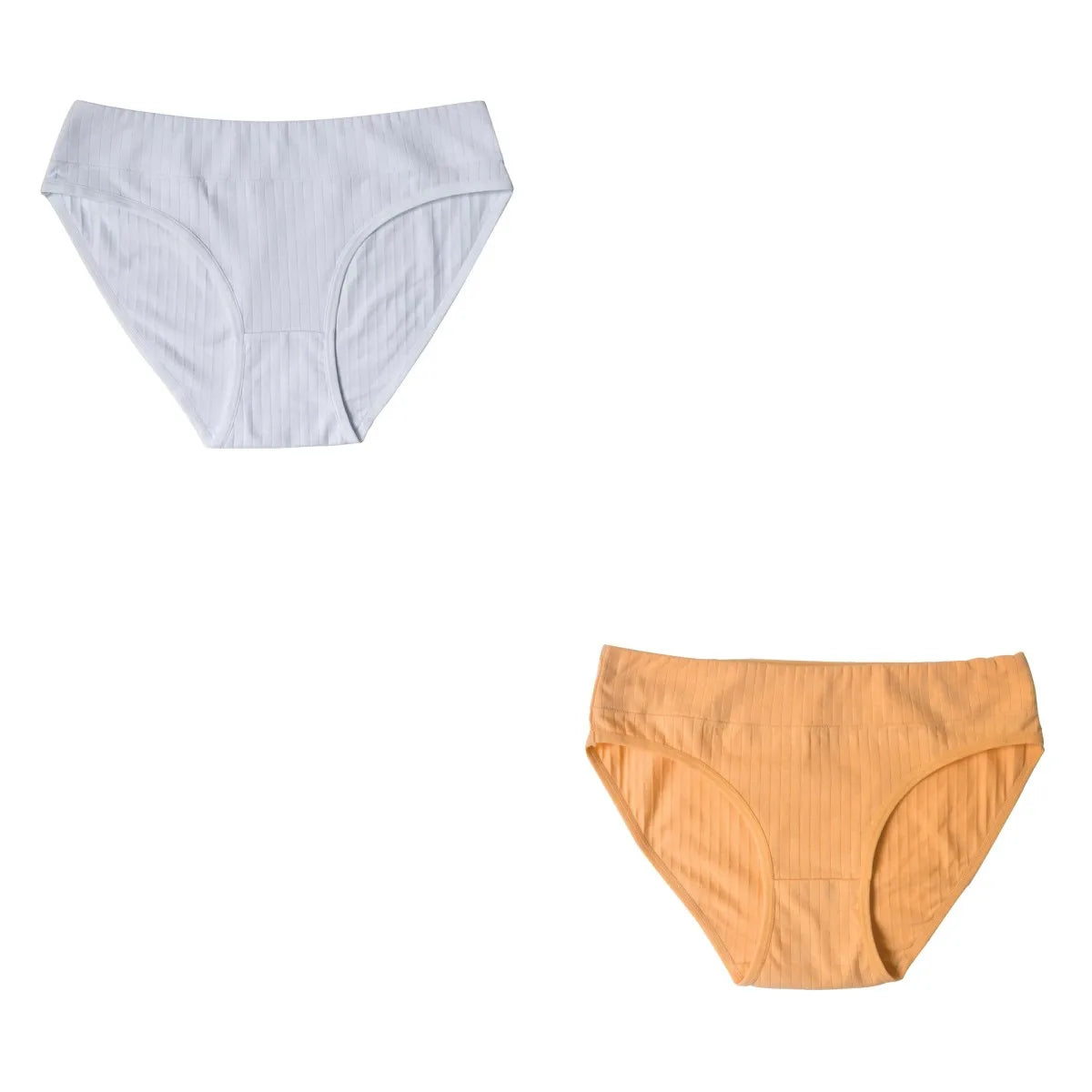 2Pcs/Set Cotton Panties Women Low Rise Underwear Solid Color Comfort Breathable Briefs Sexy Lingerire M-XL Seamless Intimates