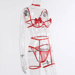 Sexi Babydoll Lace Bra And Panty Set Perspective Sex Erotic Costumes Lingerie Set Underwear Dress Porn Sexy Lingerie For Women