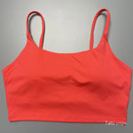 Solid Color Soft Sports Bra Soft Yoga Top Women's Tight Athletic Spaghetti Strap Butter Gym Underwear Comprehensive Training Jog