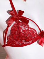 Sexi French Lace Bra And Panty Set Perspective Sex Erotic Costumes Lingerie Set Underwear Babydoll Dress Sexy Lingerie For Women