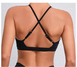 Women's Yoga Bra - Running Cross Back Breathable Naked Feel Sports Fitness Brafor Yoga Running Gym Top