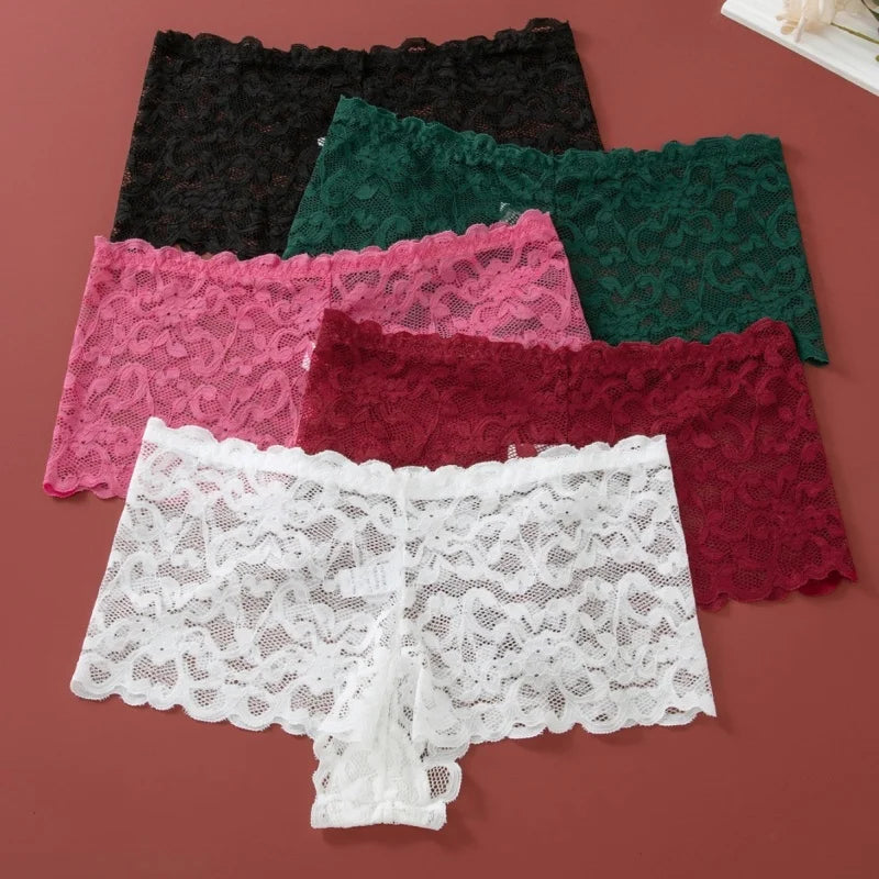 Women Lace Bra Set Bralette Low Rise Panties Nonwire Padded Bra Solid Color Underwear Set Female Sexy Lingerie Comfort Intimates